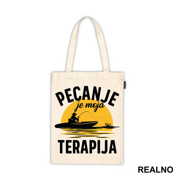 Pecanje Je Moja Terapija - Narandžasti Mesec - Fishing
