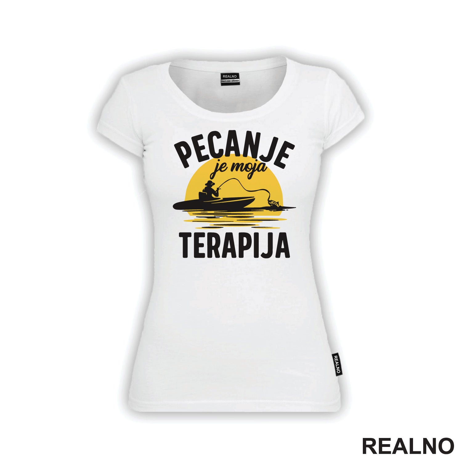 Pecanje Je Moja Terapija - Narandžasti Mesec - Fishing