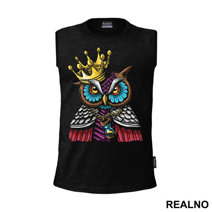 Owl With A Crown And An Hourglass - Životinje