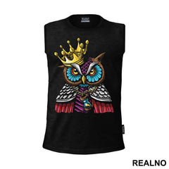 Owl With A Crown And An Hourglass - Životinje