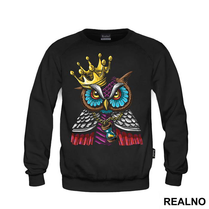 Owl With A Crown And An Hourglass - Životinje