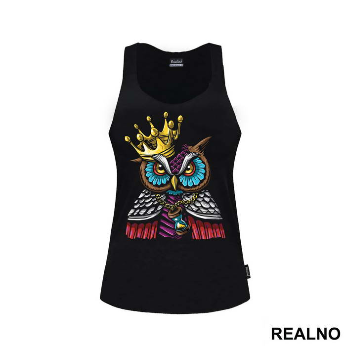 Owl With A Crown And An Hourglass - Životinje