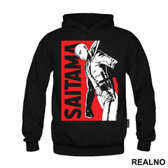 Saitama Walking Red Background - One Punch Man - Majica