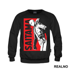 Saitama Walking Red Background - One Punch Man - Majica