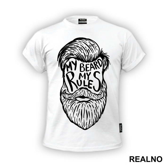 My Beard My Rules Face - Brada