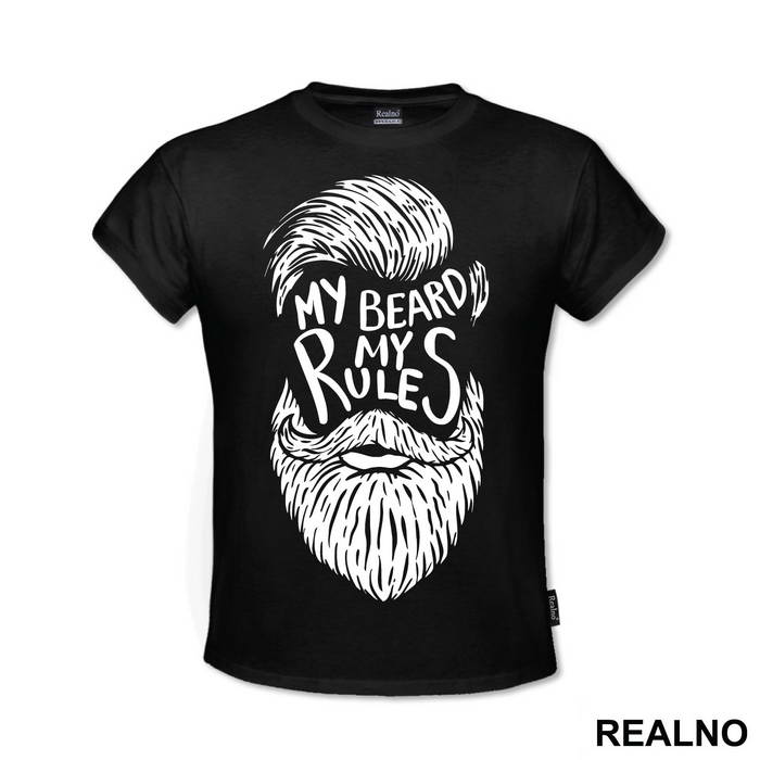 My Beard My Rules Face - Brada