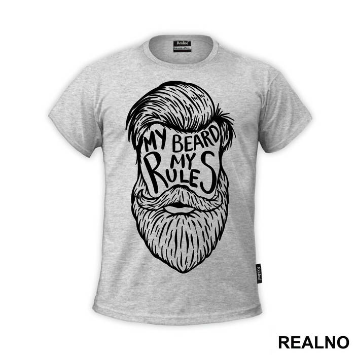 My Beard My Rules Face - Brada