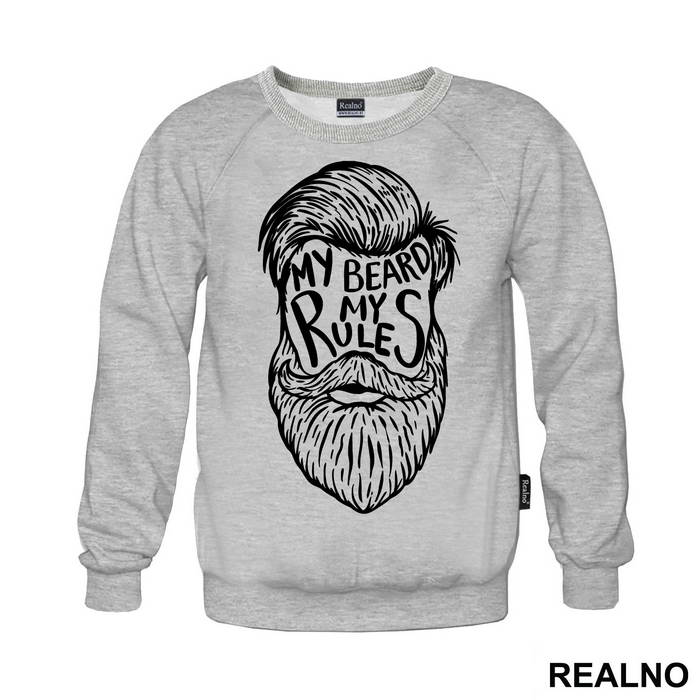 My Beard My Rules Face - Brada