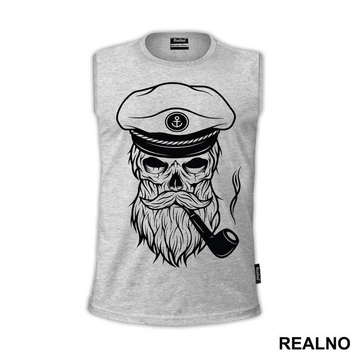 Bearded Captain Skull - Brada - Beard