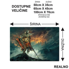 Knight Standing And Waiting - Elden Ring - Podmetač za sto
