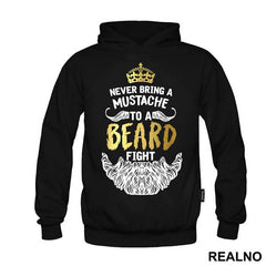 Never Bring A Moustache To A Beard Fight Gold Crown - Brada