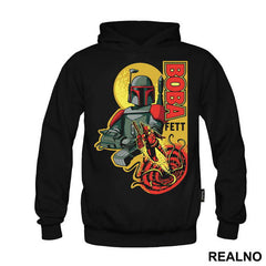 Boba Fett Flying Out Of Sarlacc - Star Wars