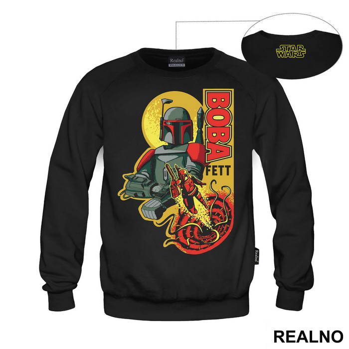 Boba Fett Flying Out Of Sarlacc - Star Wars