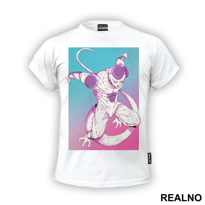 Frieza Colorful Background - Goku - Dragon Ball