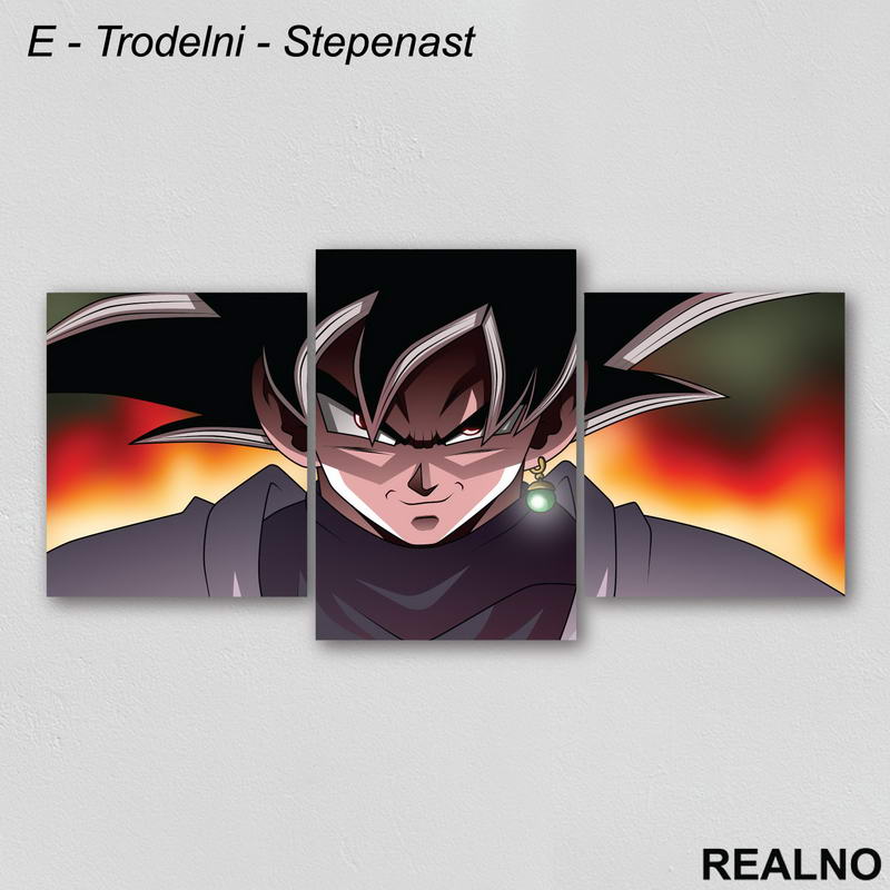 Goku sa zelenom minđušom - Dragon Ball - Slika na platnu - Kanvas