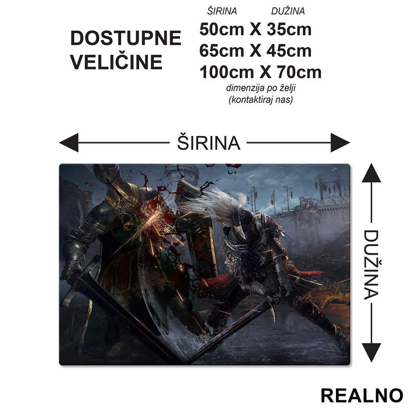 Knight - Bloody - Elden Ring - Podmetač za sto