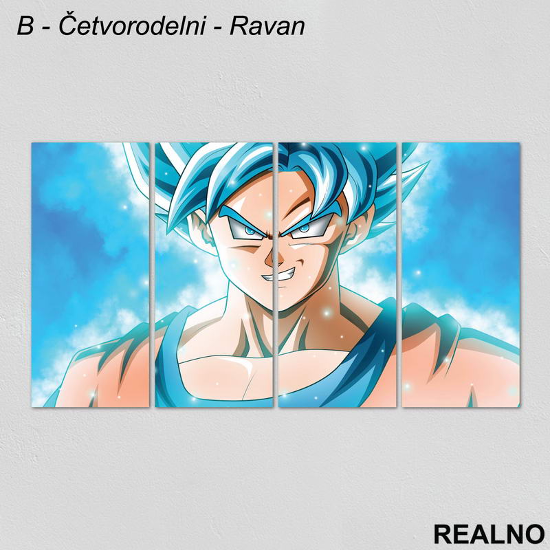 Plavi Goku - Dragon Ball - Slika na platnu - Kanvas