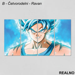 Plavi Goku - Dragon Ball - Slika na platnu - Kanvas