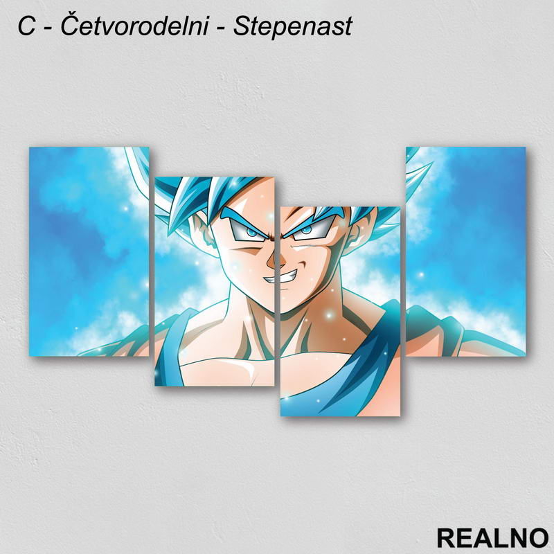 Plavi Goku - Dragon Ball - Slika na platnu - Kanvas