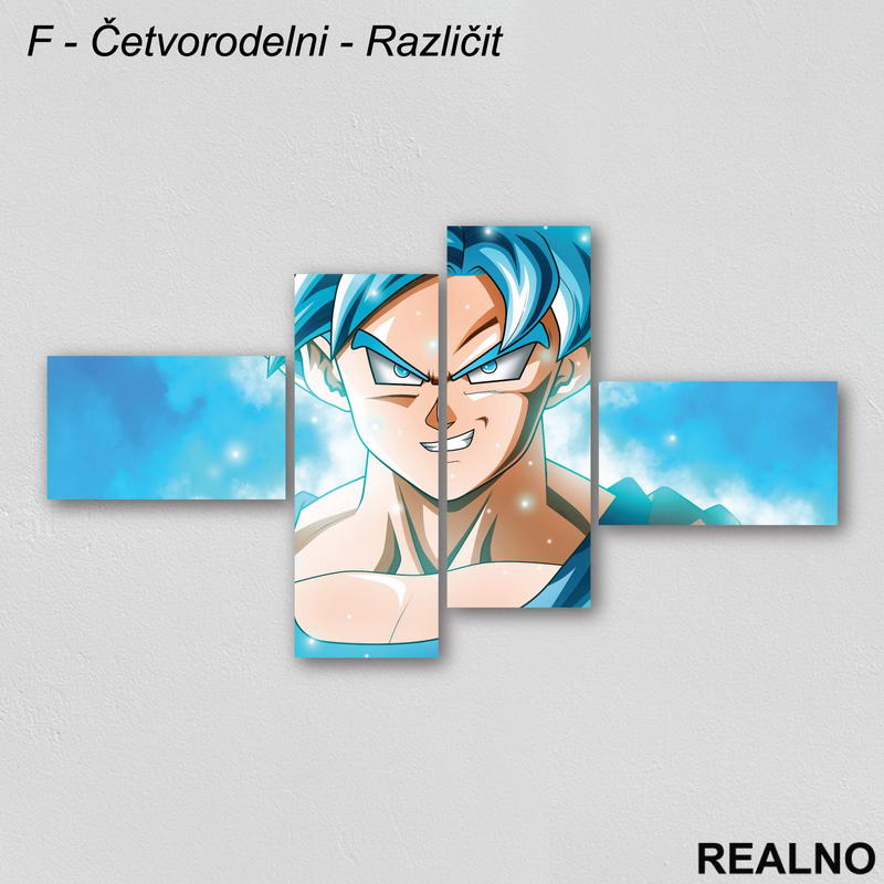 Plavi Goku - Dragon Ball - Slika na platnu - Kanvas