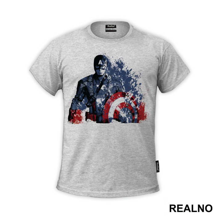 Splashing Color - Captain America - Avengers - Majica