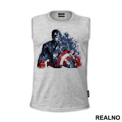 Splashing Color - Captain America - Avengers - Majica