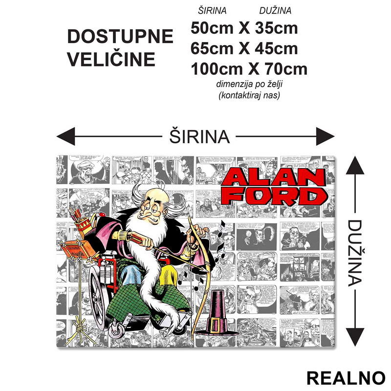Broj Jedan - Svira - Alan Ford - Podmetač za sto