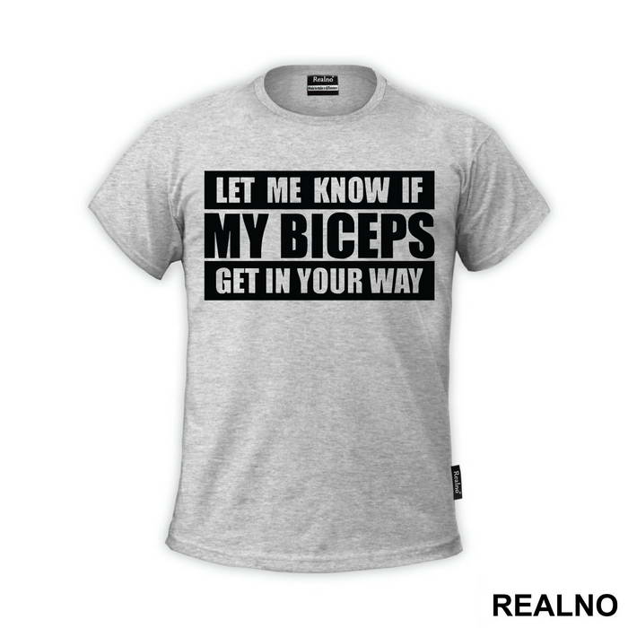 Let Me Know If My Biceps Get In Your Way - Trening