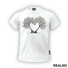 Two Trees Growing In Heart Shape - Ljubav