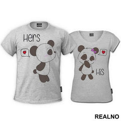 Kissing Panda - Majice za parove