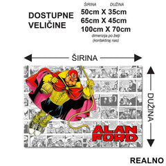 Superhik - Logo - Alan Ford - Podmetač za sto