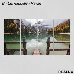 Jezero I Planine - Slika na platnu - Kanvas