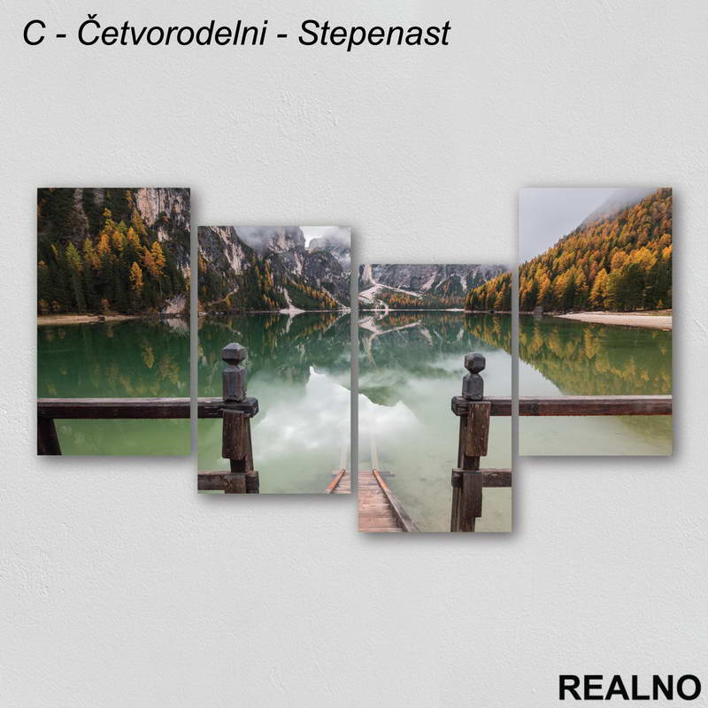 Jezero I Planine - Slika na platnu - Kanvas