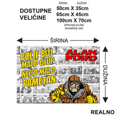 Bolje biti malo glup nego malo pametan - Grunf - Alan Ford - Podmetač za sto