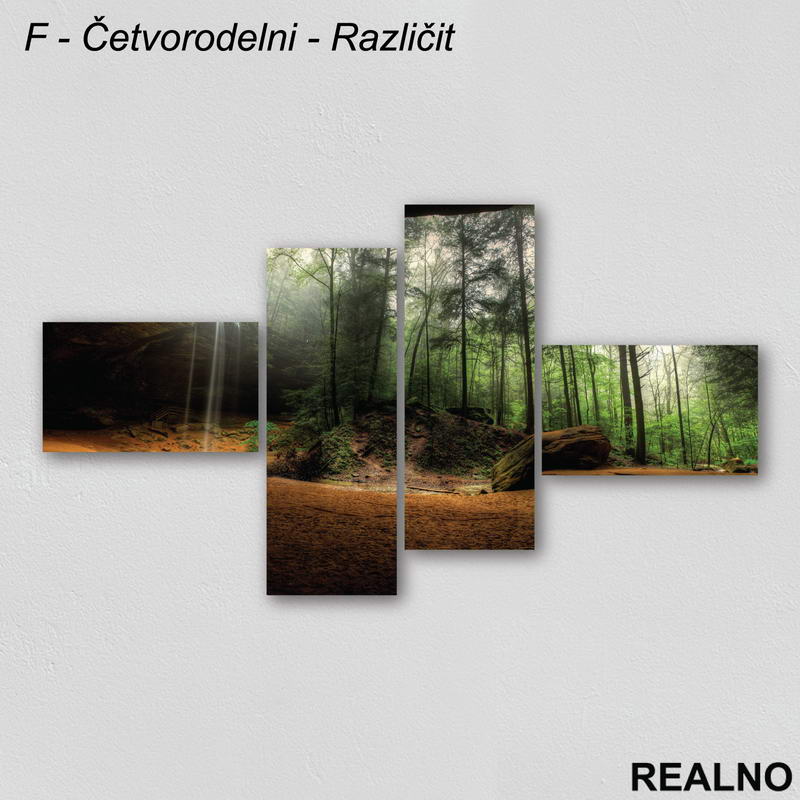 Prašuma, vodopad - Slika na platnu - Kanvas