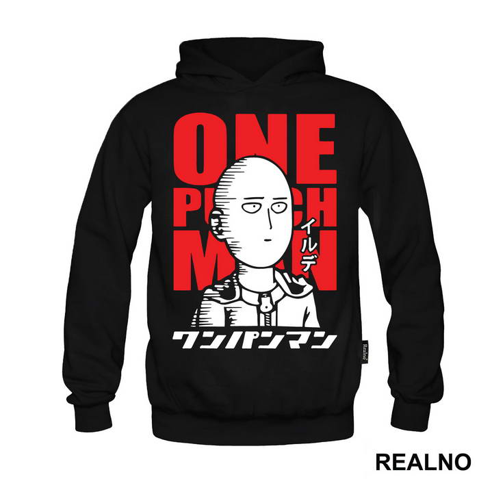 Saitama Red Text - One Punch Man - Majica