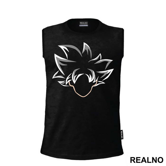 Goku Head Outline - Dragon Ball