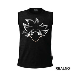 Goku Head Outline - Dragon Ball