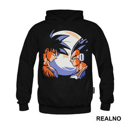 Goku And Vegeta Staring At Each Other - Dragon Ball