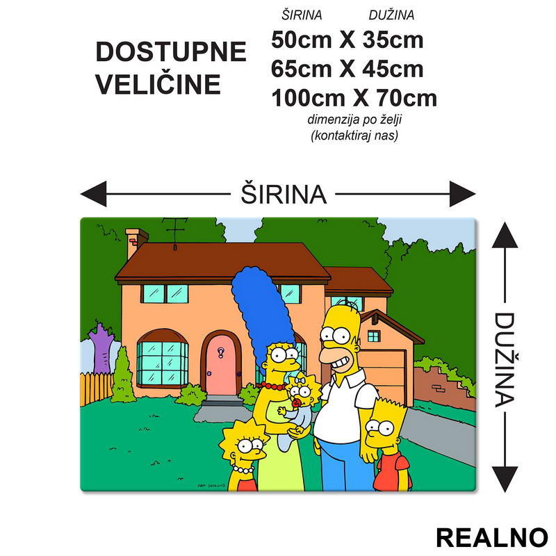 Svi zajedno - Family - The Simpsons - Simpsonovi - Podmetač za sto