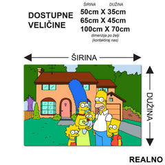 Svi zajedno - Family - The Simpsons - Simpsonovi - Podmetač za sto