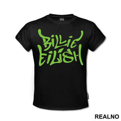 Billie Eilish Green Text - Muzika