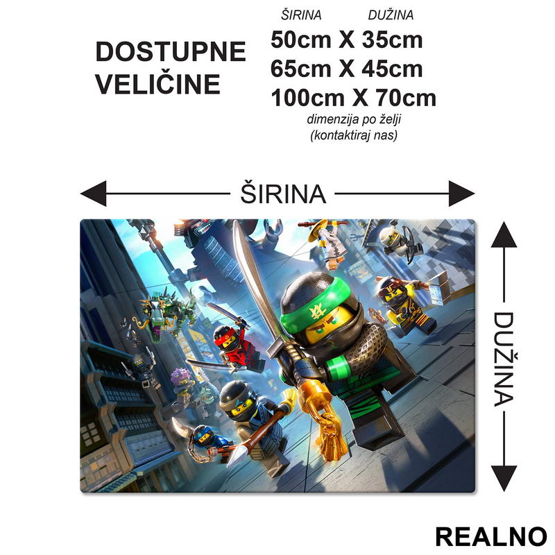 Fight - Ninjago - Crtani Filmovi - Podmetač za sto