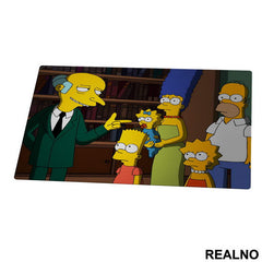 Mr. Burns And Family - The Simpsons - Simpsonovi - Podmetač za sto