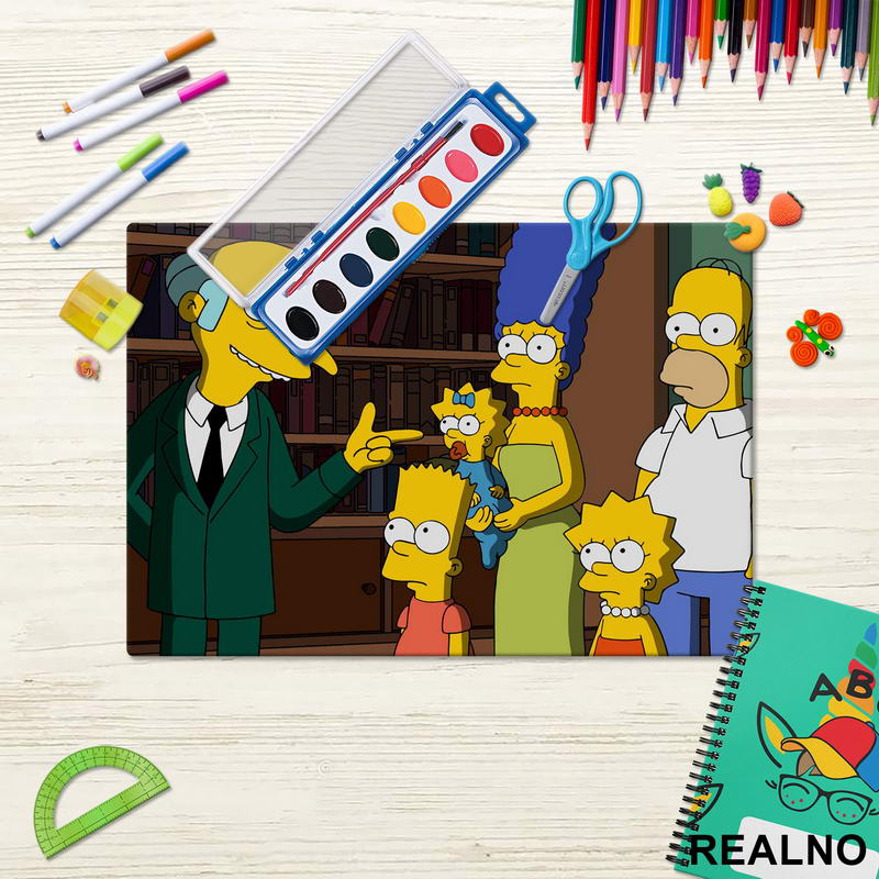 Mr. Burns And Family - The Simpsons - Simpsonovi - Podmetač za sto