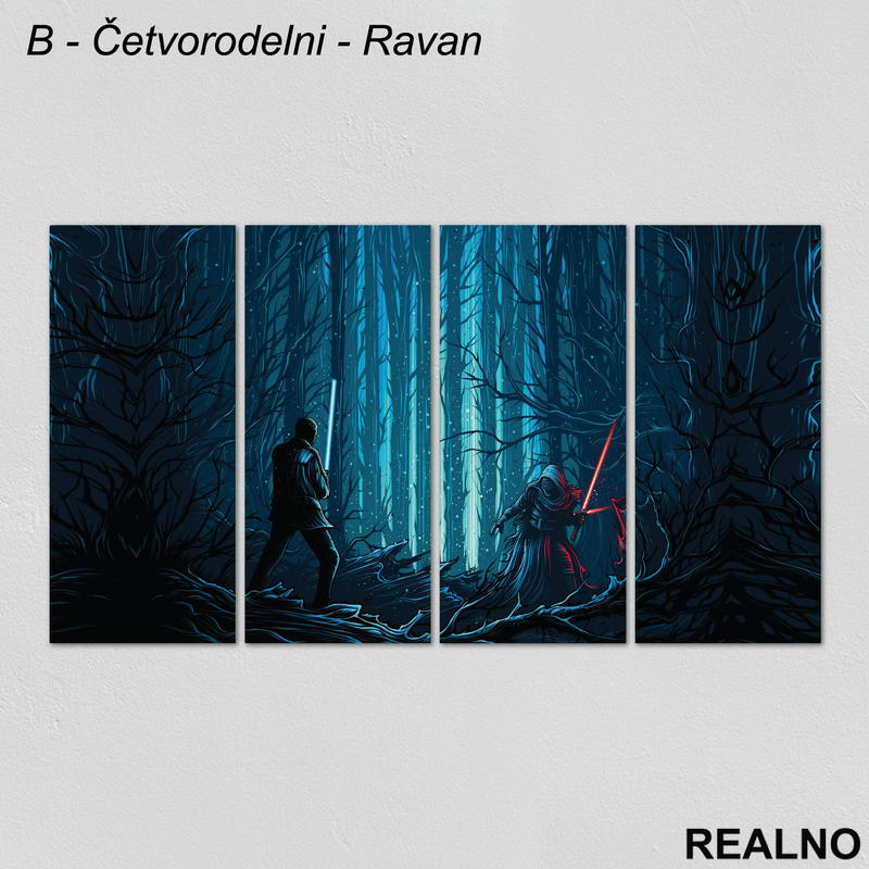 Kylo Ren And Finn - Star Wars - Slika na platnu - Kanvas