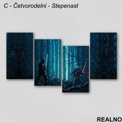 Kylo Ren And Finn - Star Wars - Slika na platnu - Kanvas