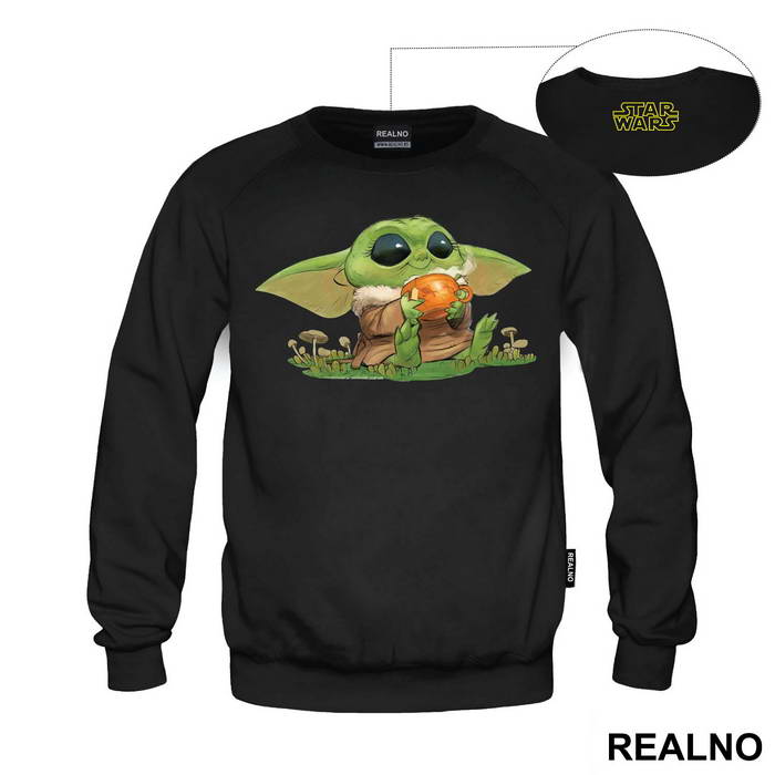 Baby Yoda Drinking Frog Tea - Yoda - Mandalorian - Star Wars