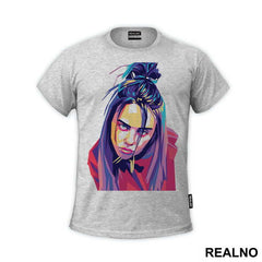 Face Polygonal Art - Billie Eilish - Muzika