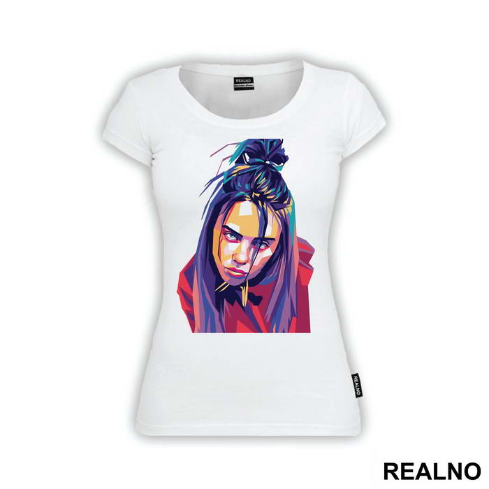 Face Polygonal Art - Billie Eilish - Muzika